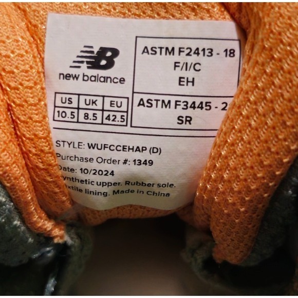 New Balance Shoes Womens Size 10.5 Fresh Foam Cremorne Steel Toe Work Pumpkin - Picture 7 of 8